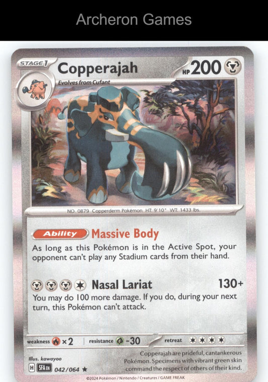 Pokemon Card Copperajah SFA 042/064 R Shrouded Fable Holo