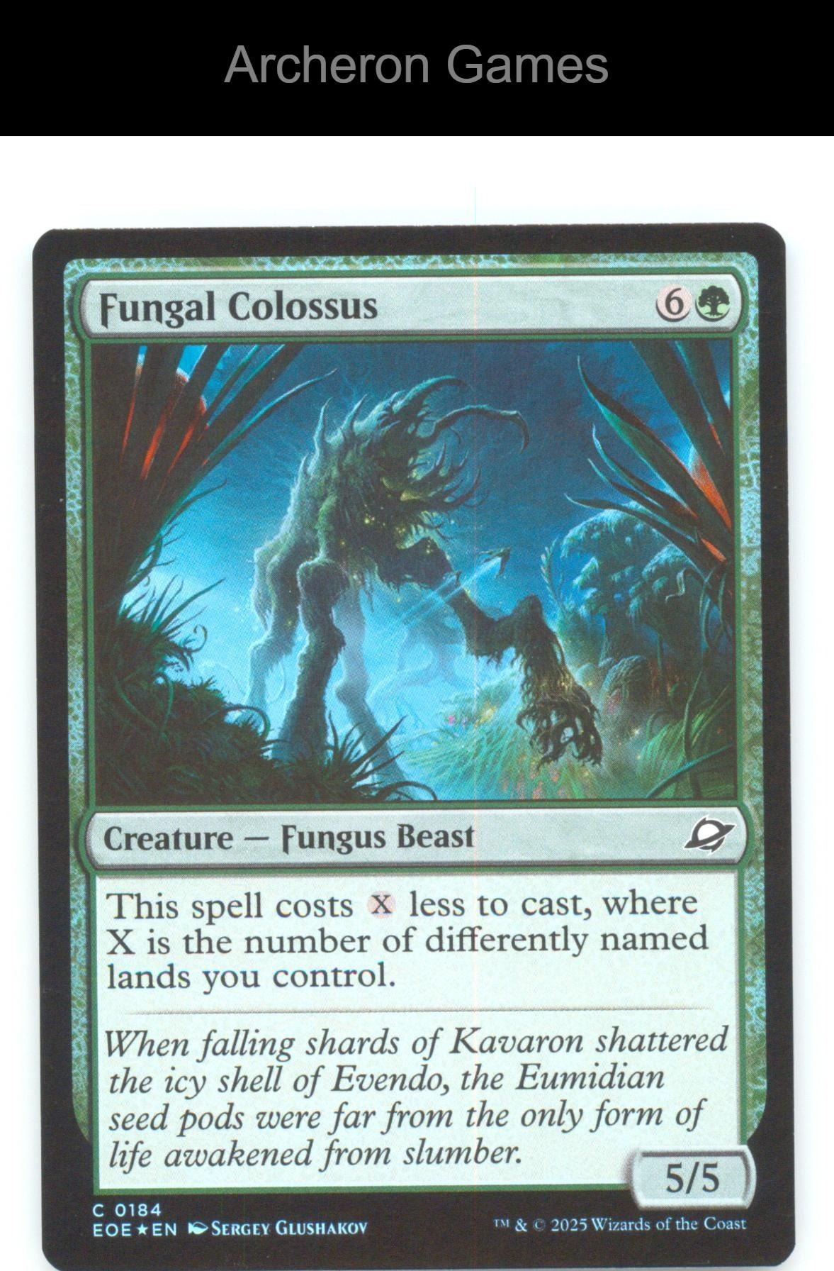 Fungal Colossus EOE 184 C MTG Card Edge of Eternities Foil