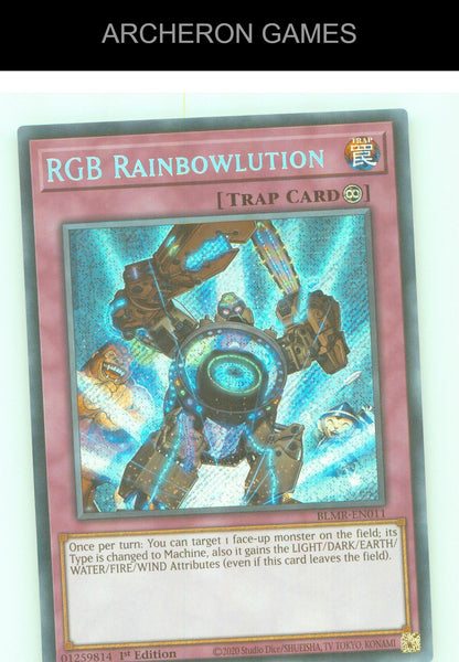 RGB Rainbowlution SEC YUGIOH Card 1st Edition