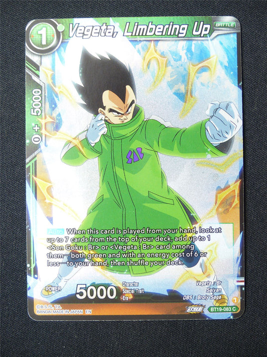 Vegeta Limbering Up BT19 C Foil - Dragon Ball Super Card #6GS