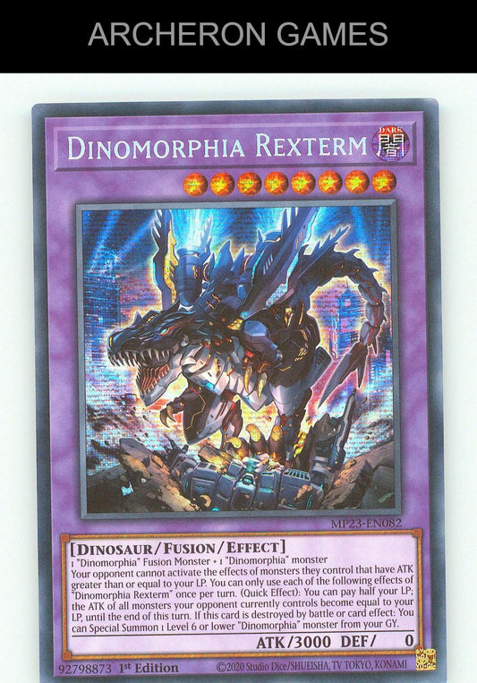 Dinomorphia Rexterm SEC YUGIOH Card