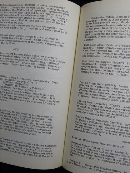 Tancred: Science-Fiction Adventure: Judges Guild Traveller Companion - Roleplay Booklet #NK