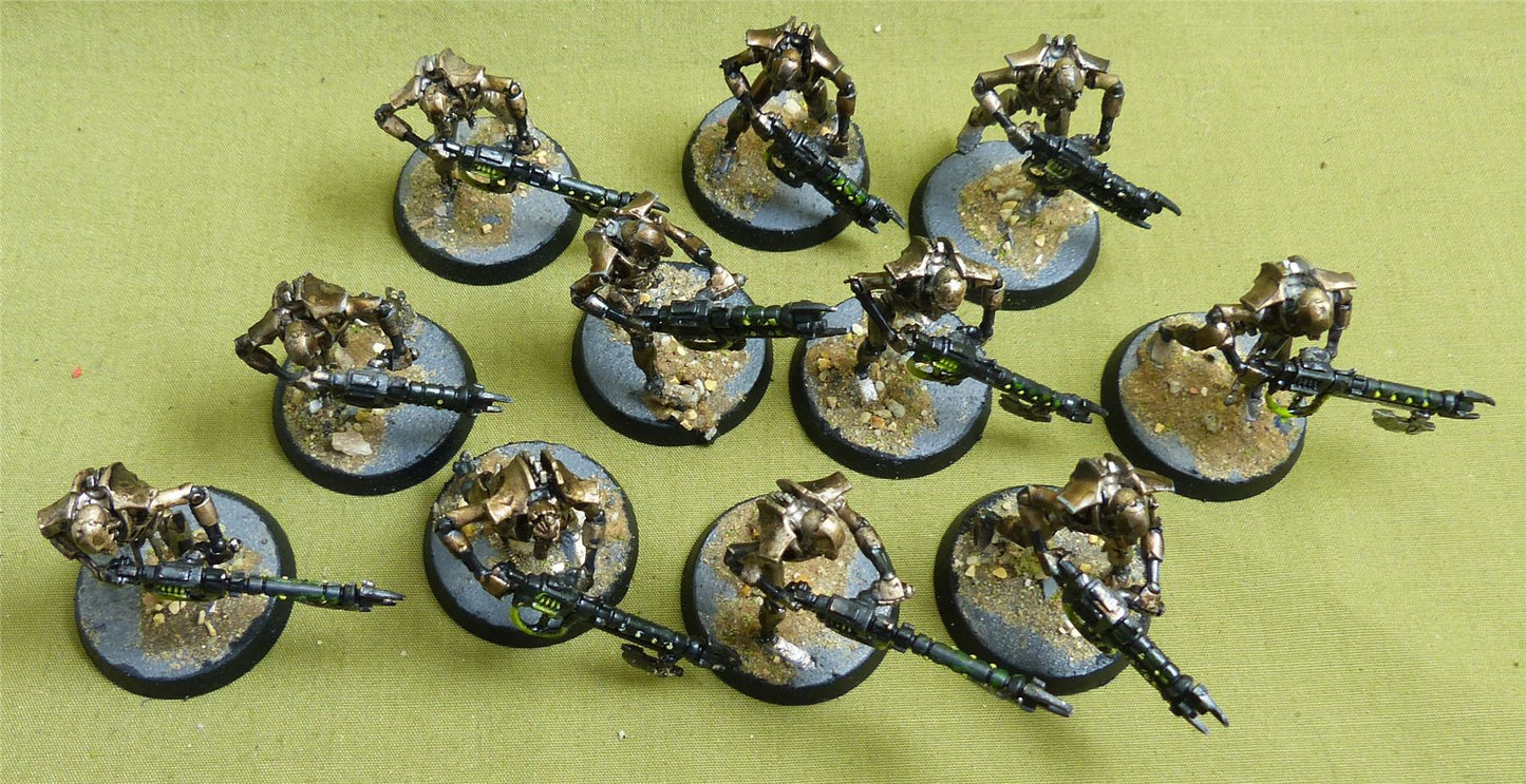 Warriors set of 11 Painted - Necrons - Warhammer 40K #1R2