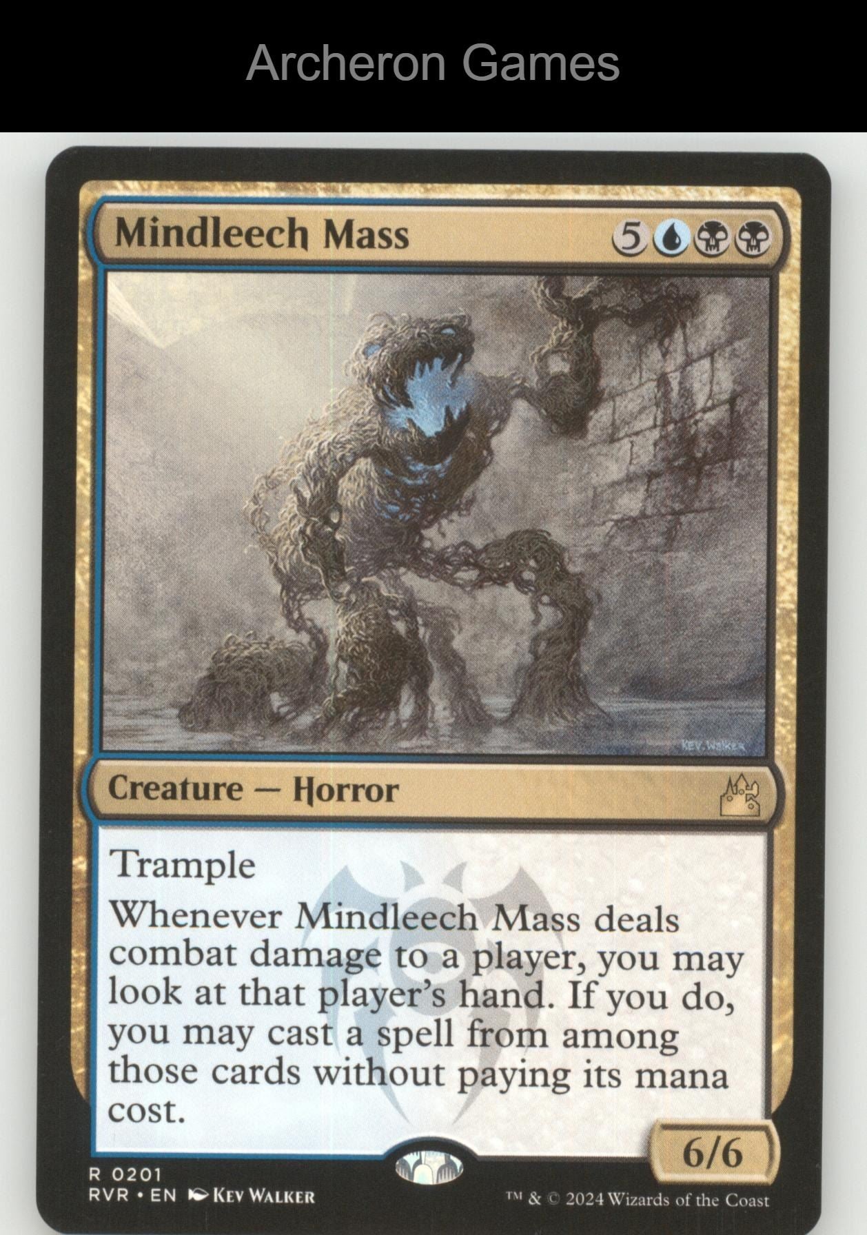 Mindleech Mass 201 R MTG Card Ravnica Remastered