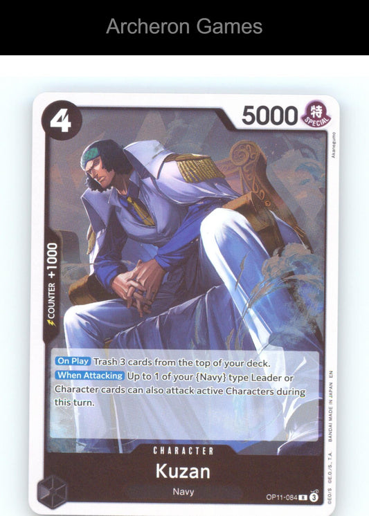 Kuzan OP11-084 R One Piece Card NM/EX+ Foil