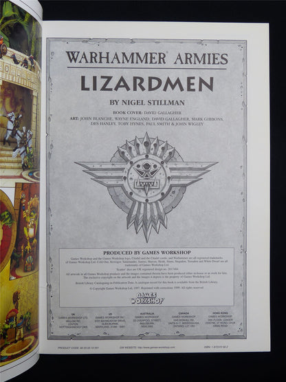 Warhammer Armies: Lizardmen 5th Edition Softback Reprint - Warhammer Old World #1H8