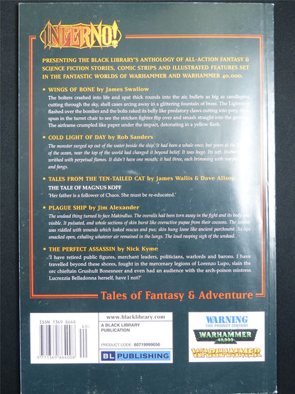 Inferno! Tales of Fantasy and Adventure #40 - Workshop Black Library Publication #1NU
