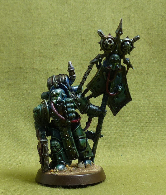 Plague Marine Icon Bearer painted - Chaos Space Marines - Warhammer 40K #1J0
