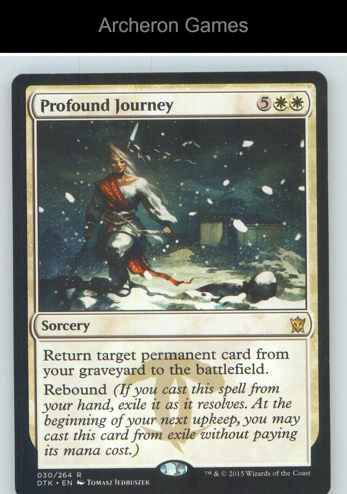Profound Journey DTK 30 R MTG Card NM/EX+