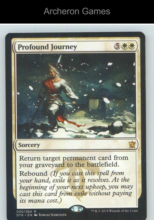 Profound Journey DTK 30 R MTG Card NM/EX+