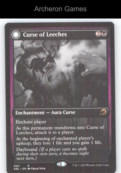 Curse of Leeches 94 R MTG Card Innistrad: Double Feature