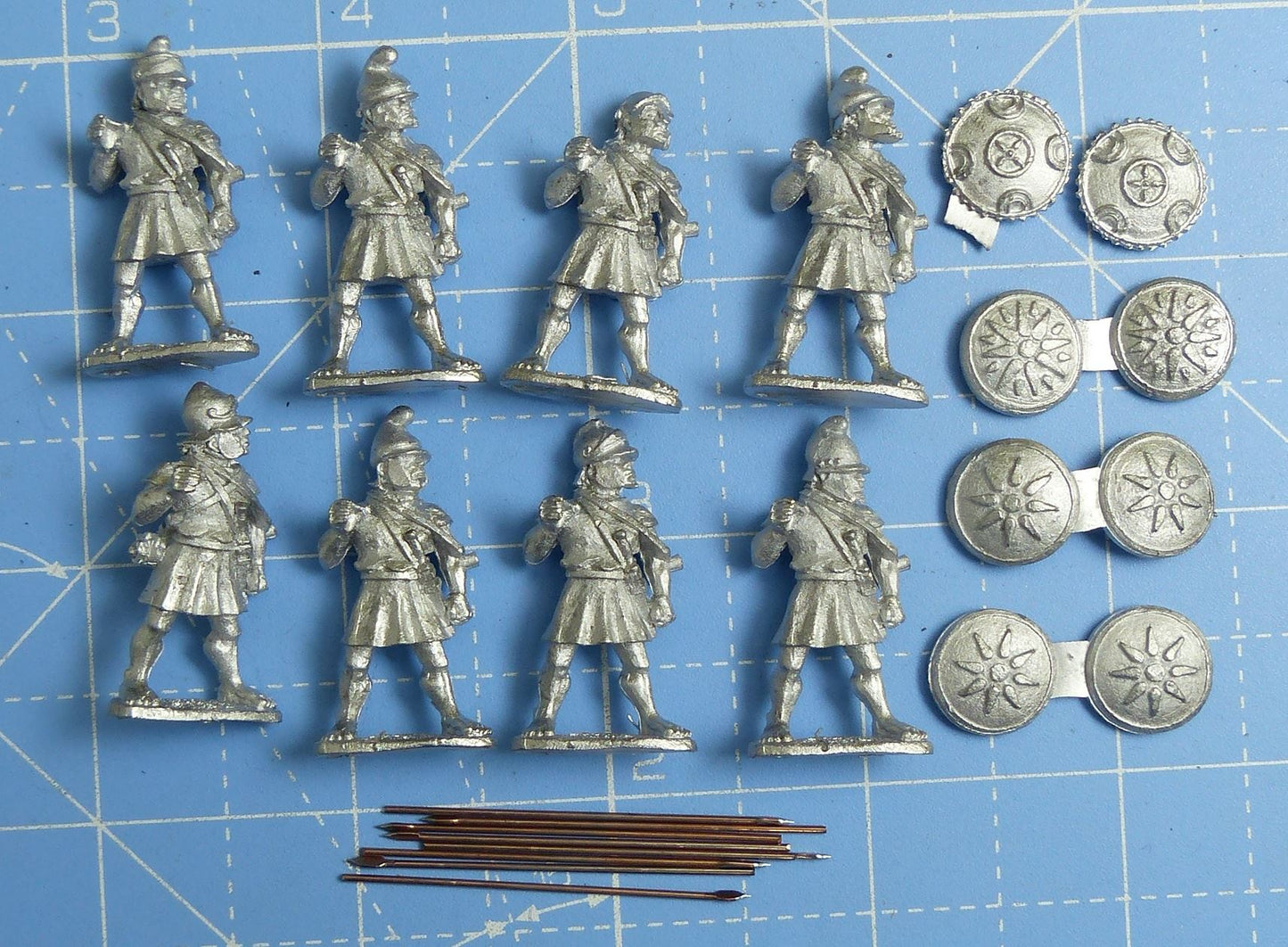 Unarmoured Macedonian Pikemen WG93 Metal - Wargames Foundry Miniatures #26N
