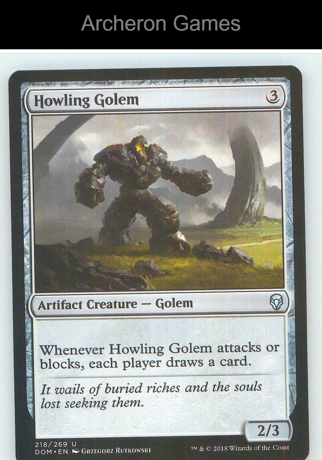 Howling Golem DOM 218 UC MTG Card NM/EX+