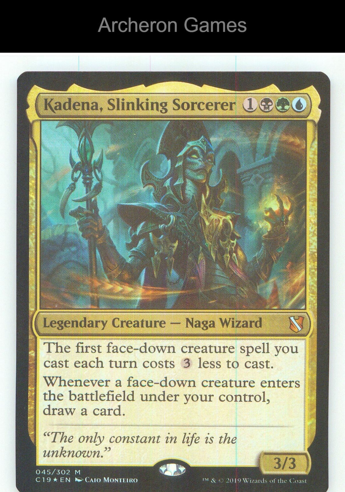 Kadena, Slinking Sorcerer C19 45 Mythic MTG Card NM/EX+ Foil
