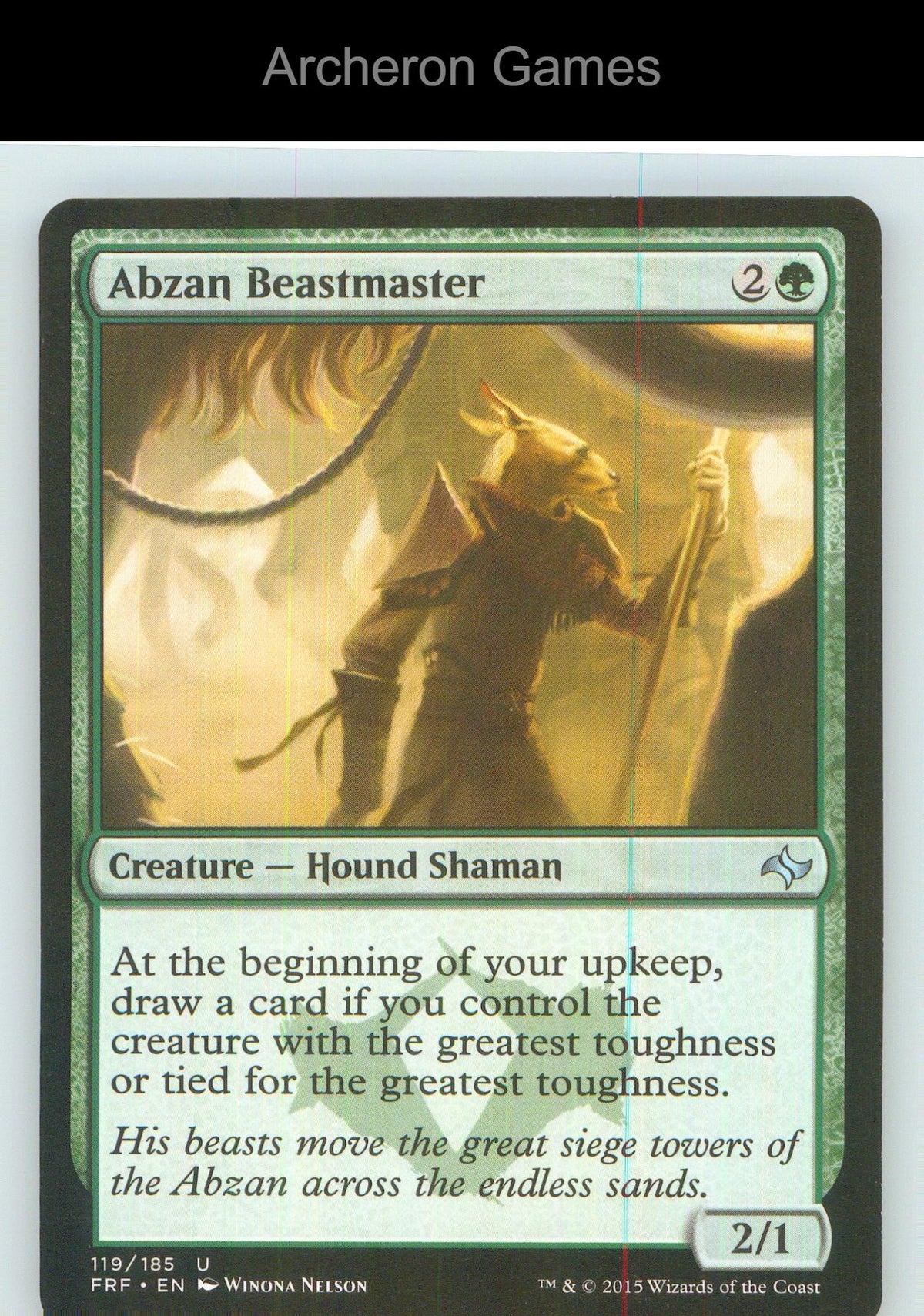 Abzan Beastmaster FRF 119 UC MTG Card NM/EX+