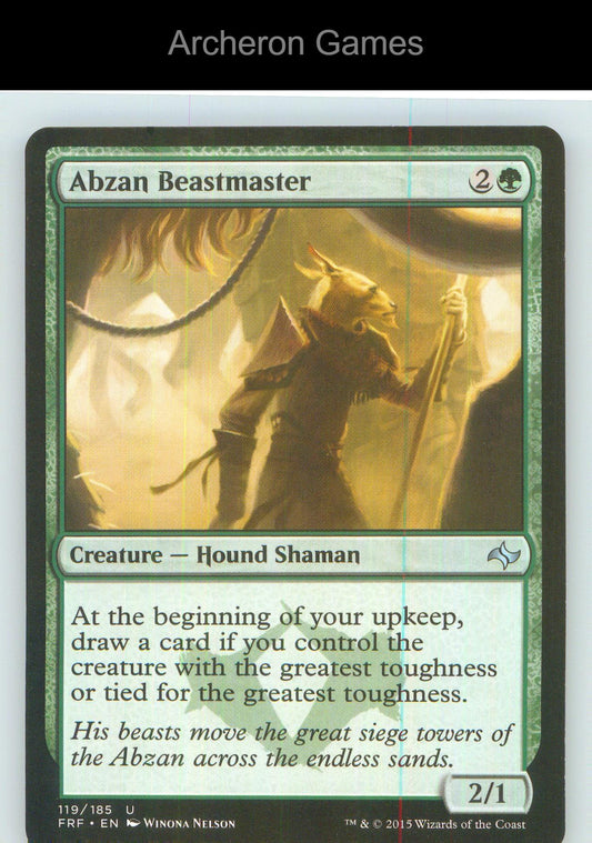 Abzan Beastmaster FRF 119 UC MTG Card NM/EX+
