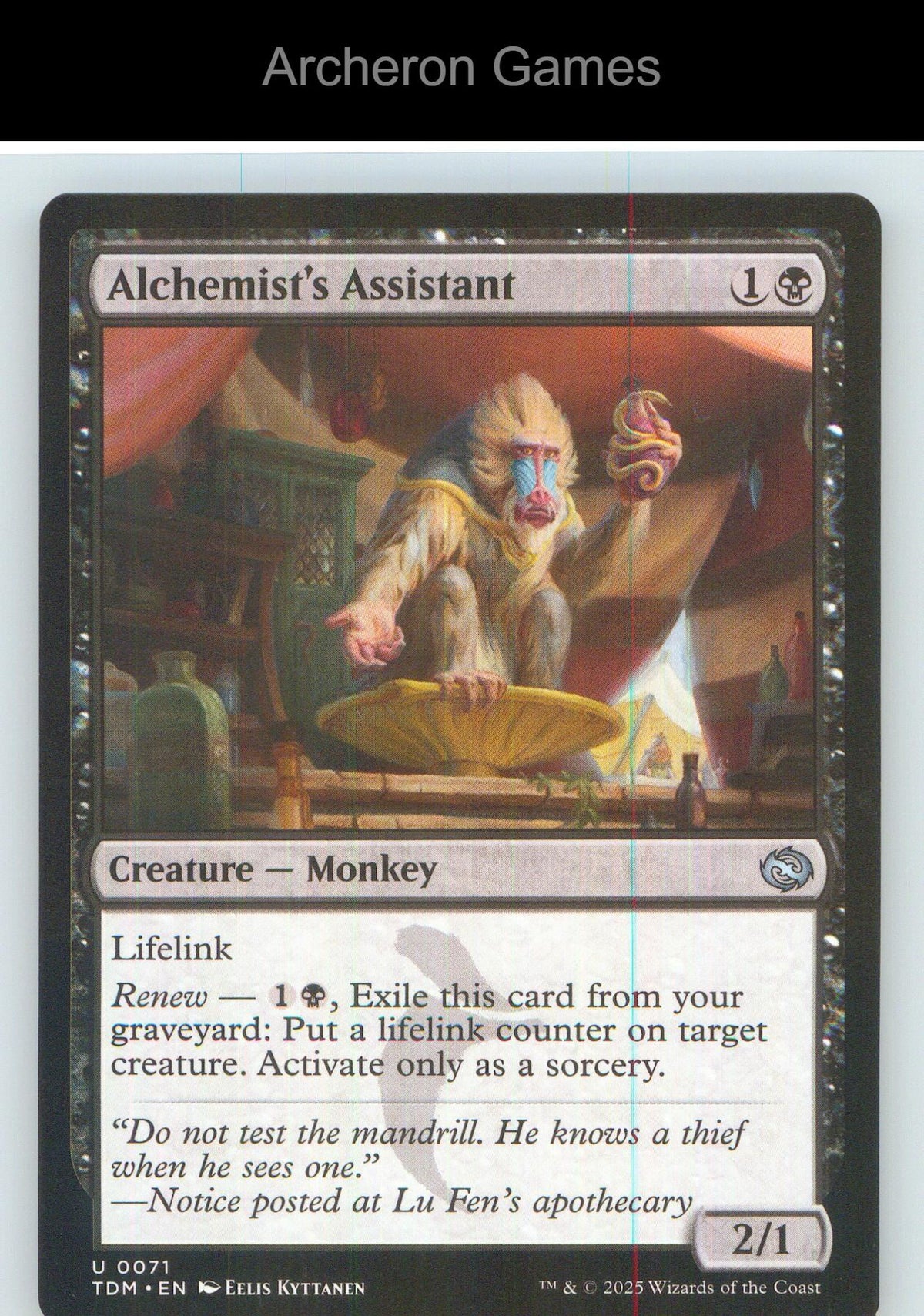 Alchemist's Assistant TDM 71 UC MTG Card NM/EX+