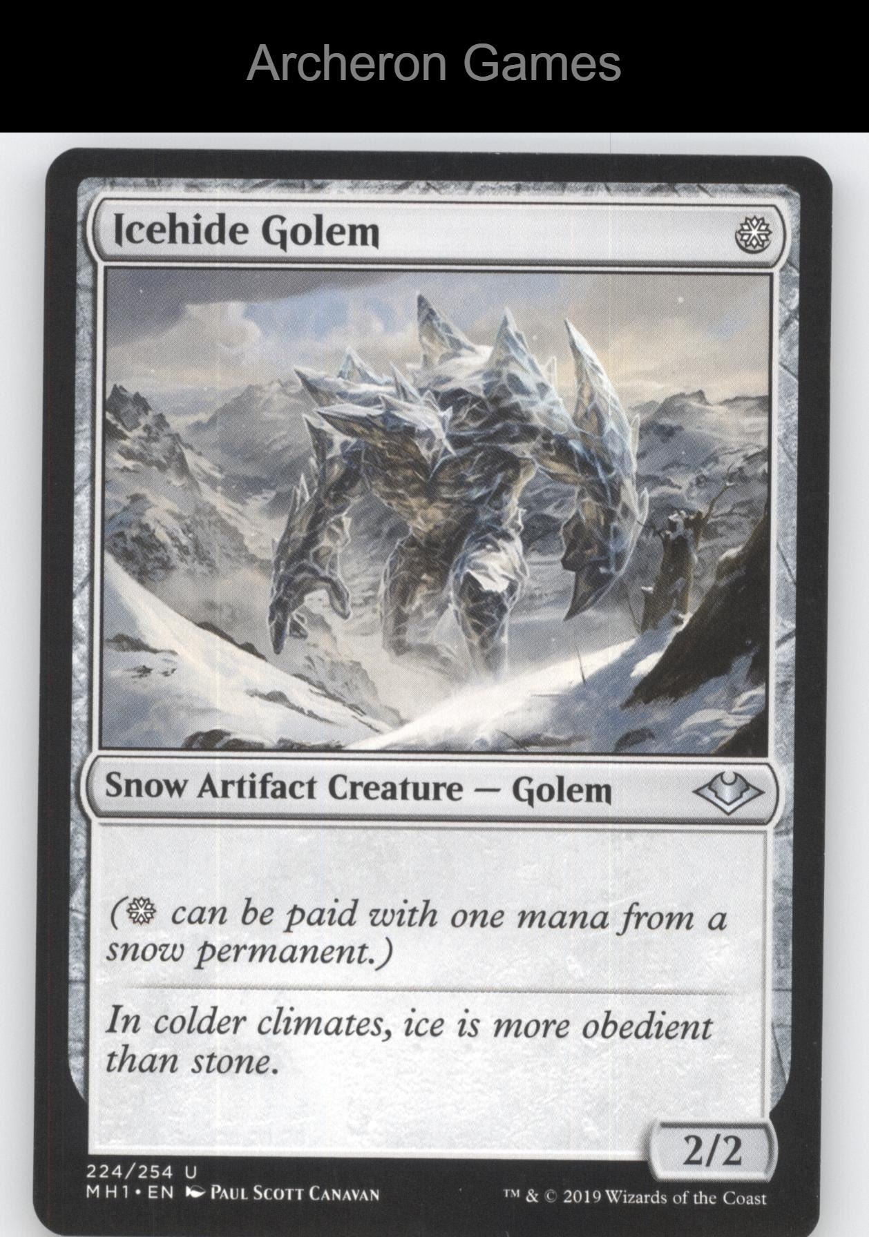 Icehide Golem 224 UC MTG Card Modern Horizons