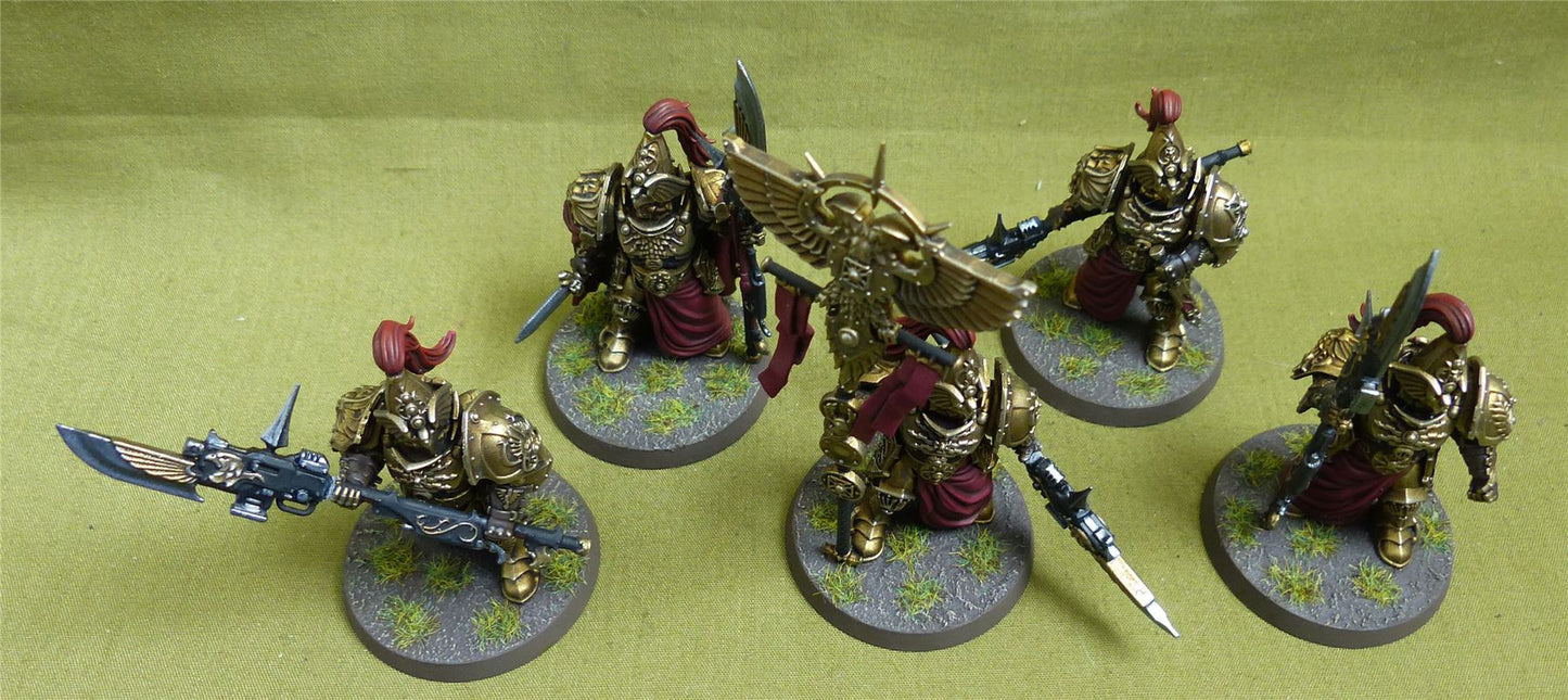 Custodian Wardens Vexilus Praetor painted - Adeptus Costudes - Warhammer 40K #1YI