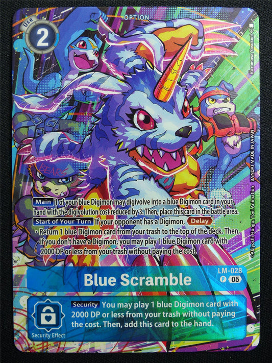 Blue Scramble LM-028 Promo Foil - Digimon Card #2ZZ