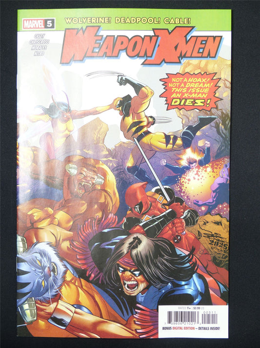 Weapon X-MEN #5 - Jun 2025 Marvel Comic #18C