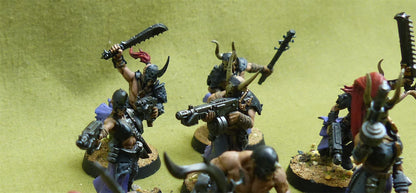 Chaos Cultists set of 8 painted - Chaos Space Marines - Warhammer 40K #17K