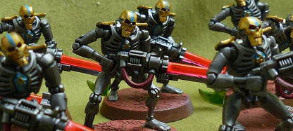 Necron Warriors painted - Necrons - Warhammer 40K #2D2
