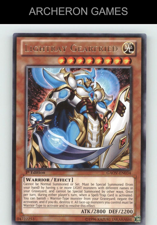 Lightray Gearfried R YUGIOH Card