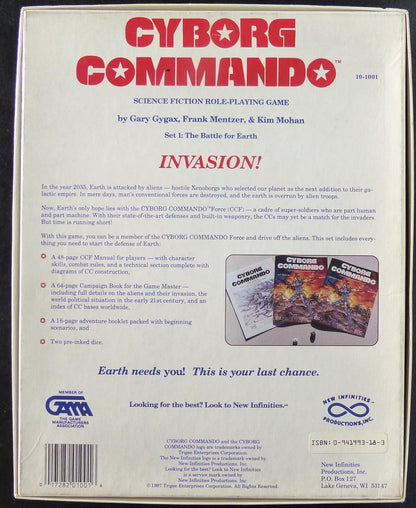 Cyborg Commando Sci-Fi Roleplaying Game OOP #1XZ