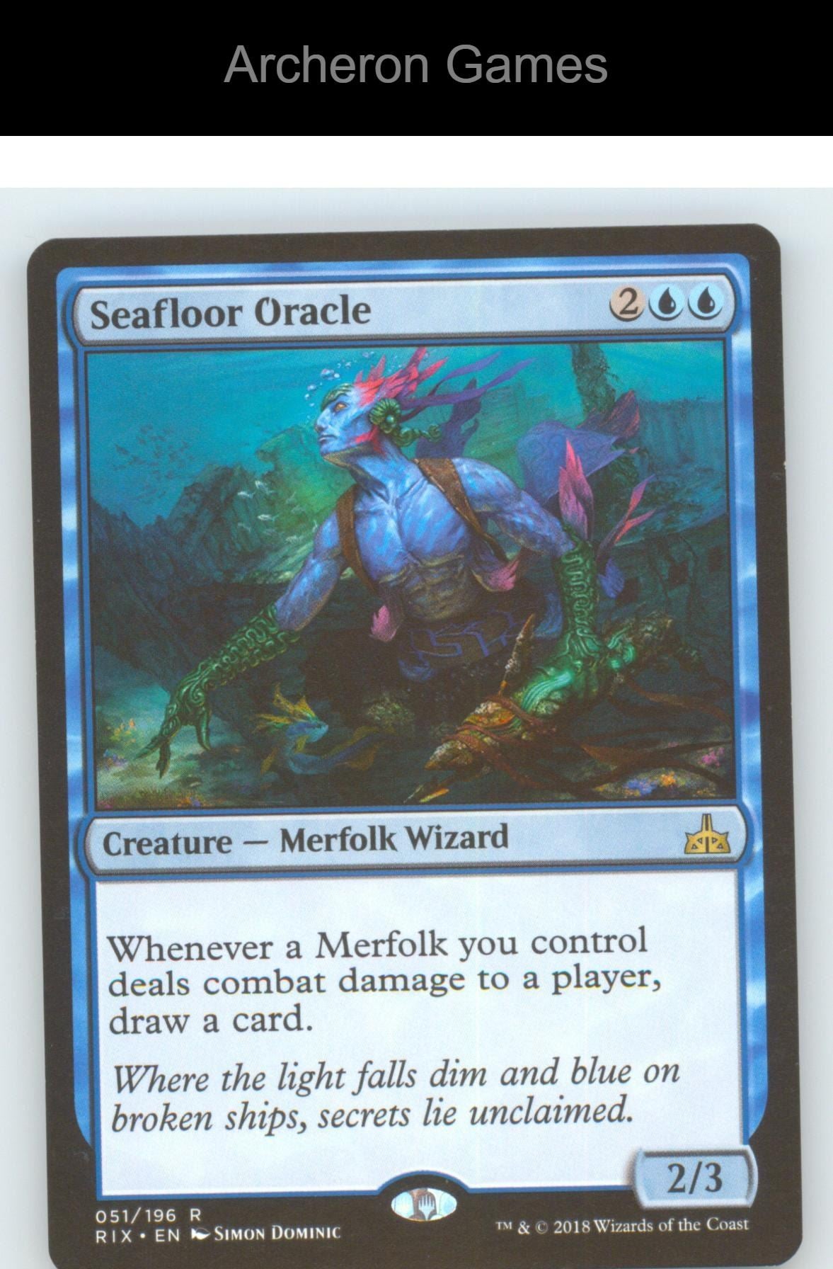 Seafloor Oracle RIX 51 R MTG Card NM/EX+