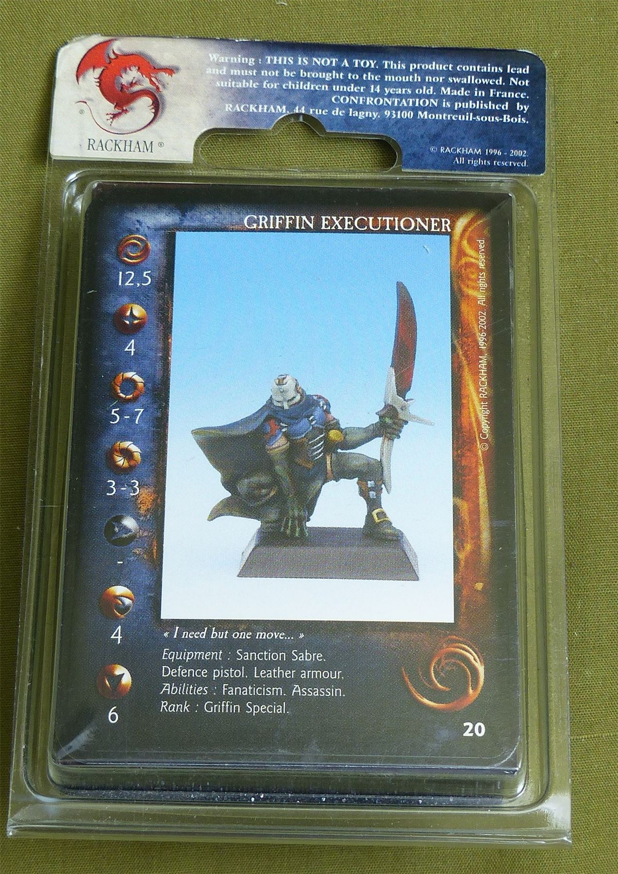 Confrontation: Griffin Executioners Blister - Rackham Metal Minis OOP #25Z
