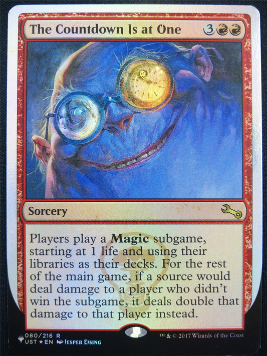 The Countdown Is at One Foil - UST - Mtg Card #21Z