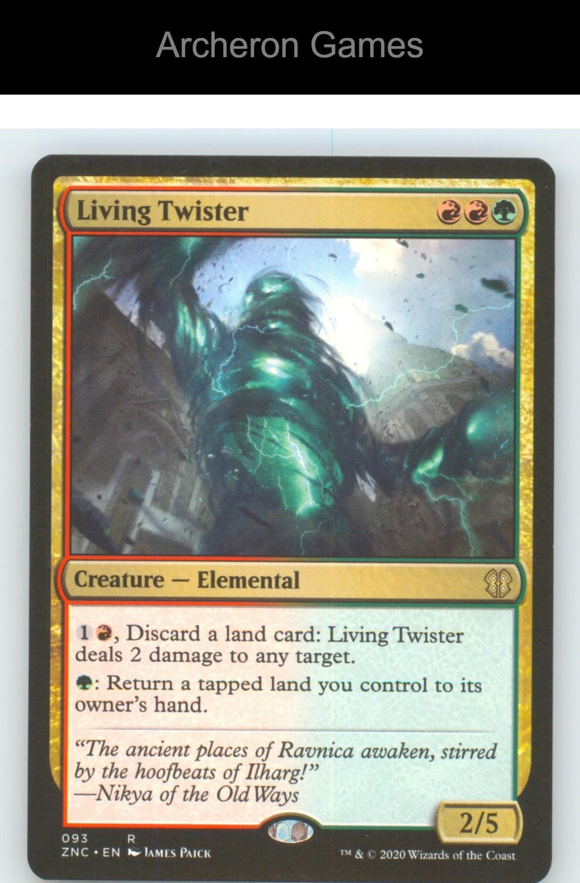 Living Twister ZNC 93 R MTG Card NM/EX+