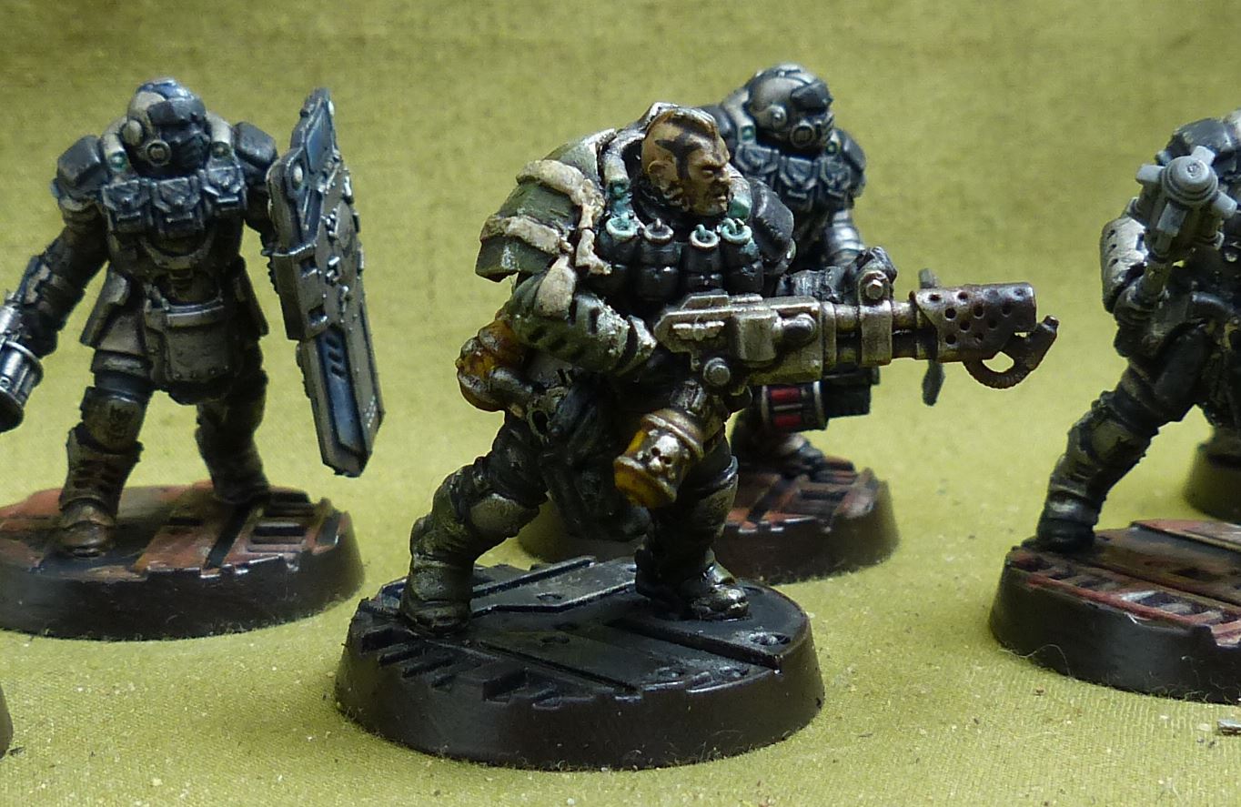 Palanite Subjugator Patrol painted - Enforcers - Warhammer Necromunda #5CE