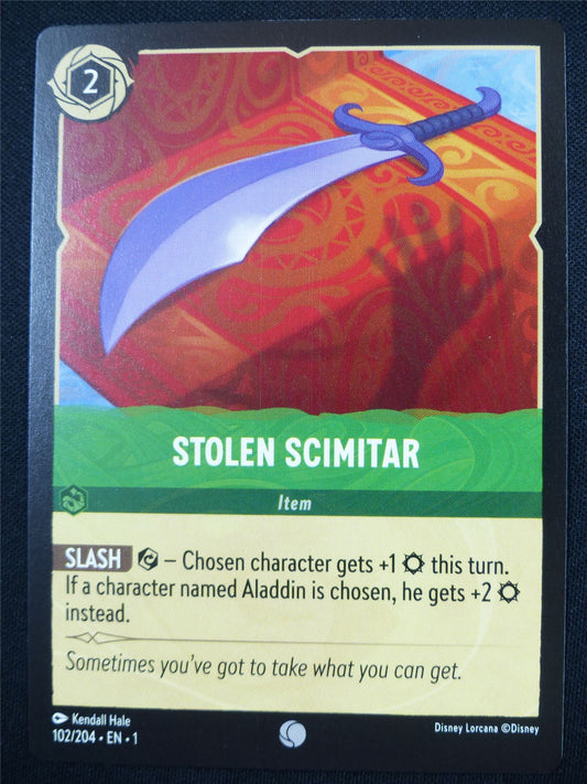 Stolen Scimitar 102/204 - Lorcana Card #4QK