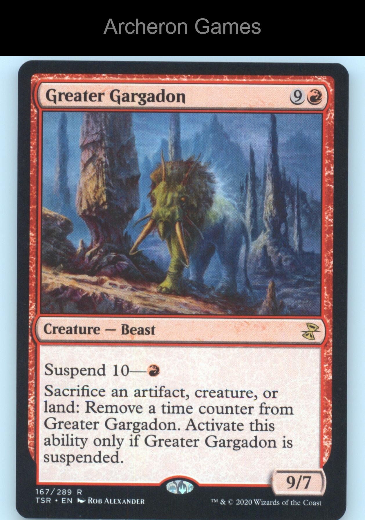Greater Gargadon 167 R MTG Card Time Spiral: Remastered