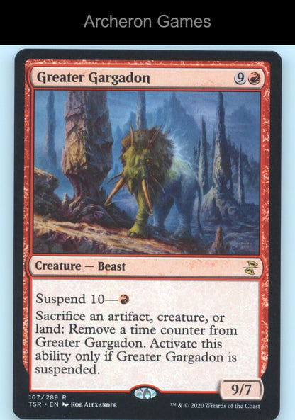 Greater Gargadon 167 R MTG Card Time Spiral: Remastered