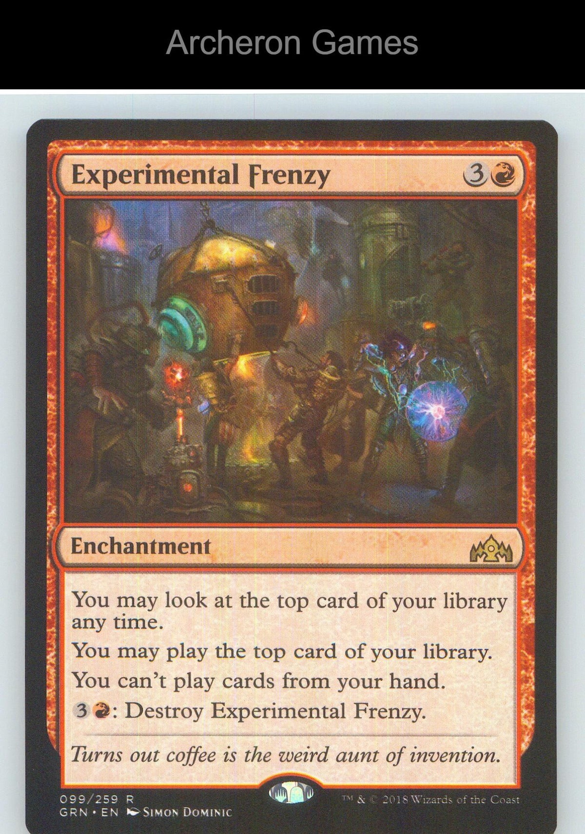 Experimental Frenzy GRN 99 R MTG Card NM/EX+
