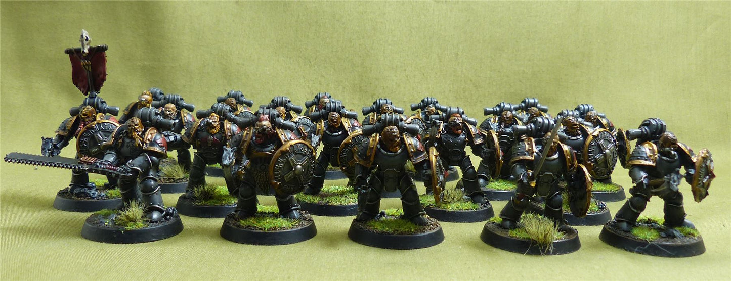 MKIII Tactical Squad with Upgrades painted - Space Wolves - Warhammer Horus Heresy #4XM