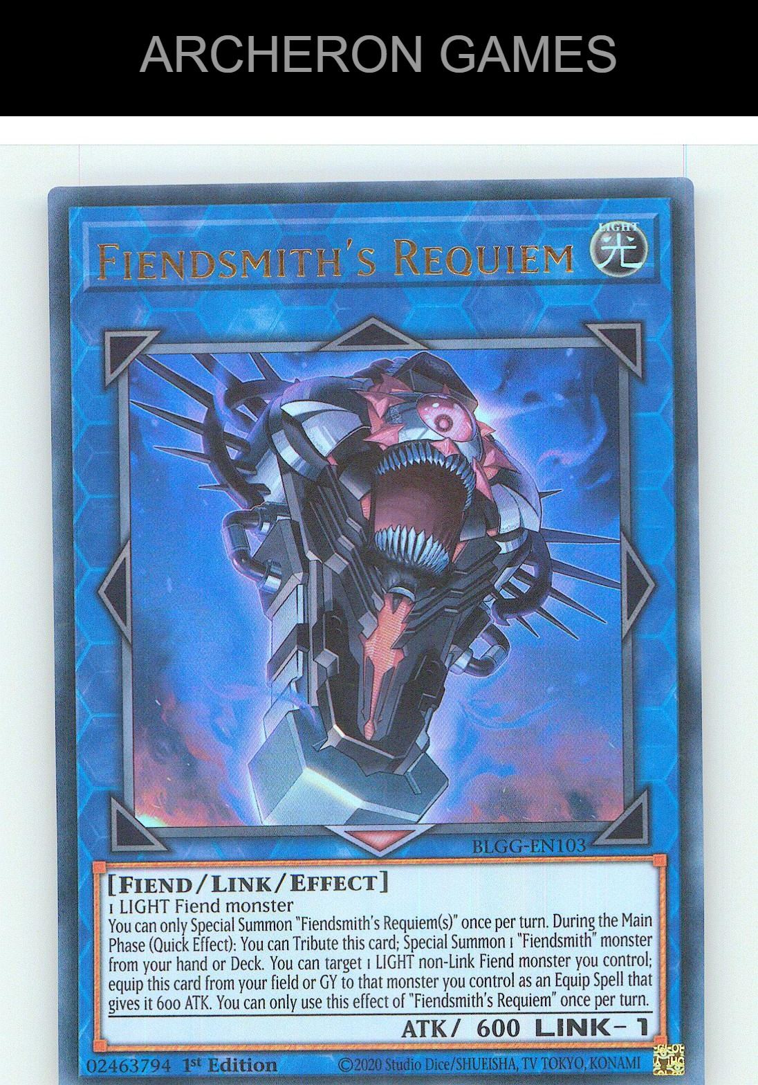 Fiendsmith's Requiem Ultra Rare YUGIOH Card 1st Edition
