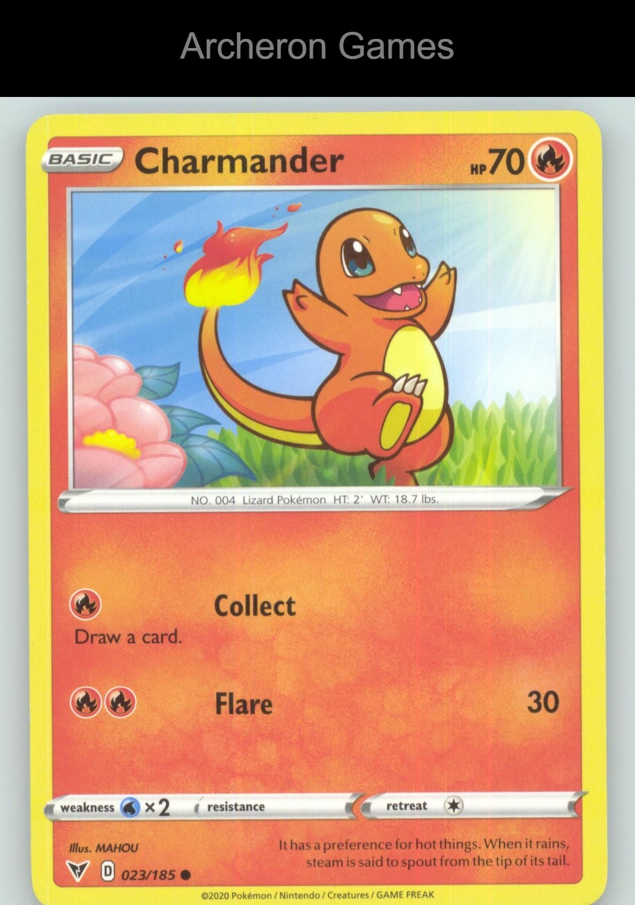 Pokemon Card Charmander VIV 023/185 C Vivid Voltage