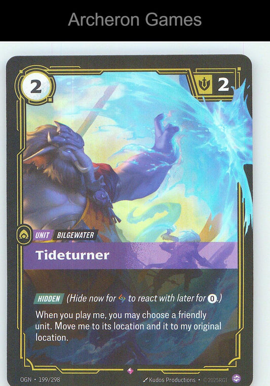 Tideturner OGN 199/298 R Origins Riftbound Card