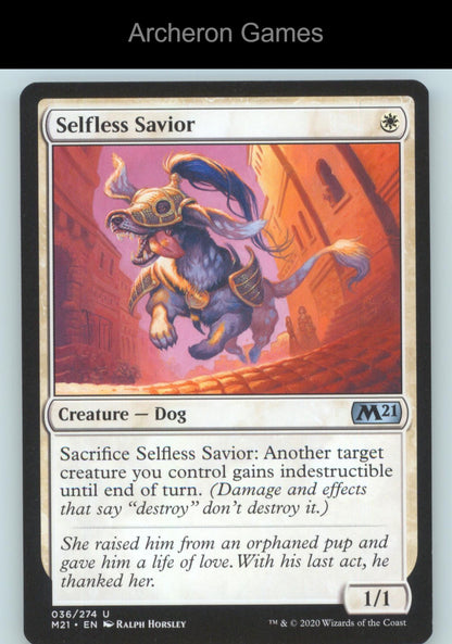 Selfless Savior 36 UC MTG Card Core Set 2021