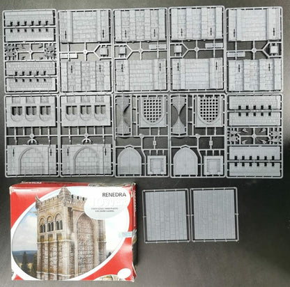 Renedra Castle Scenery Huge Lot - Miniatures Terrain and Parts #155
