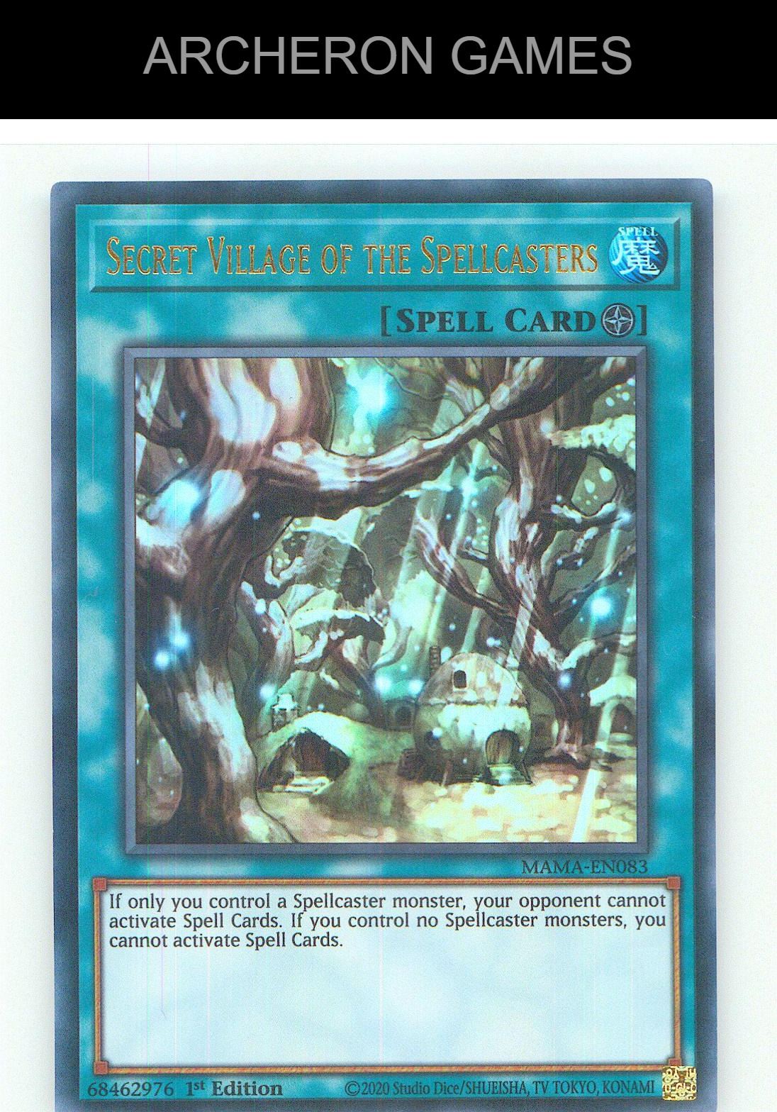 Secret Village of the Spellcasters Ultra Rare YUGIOH Card 1st Edition