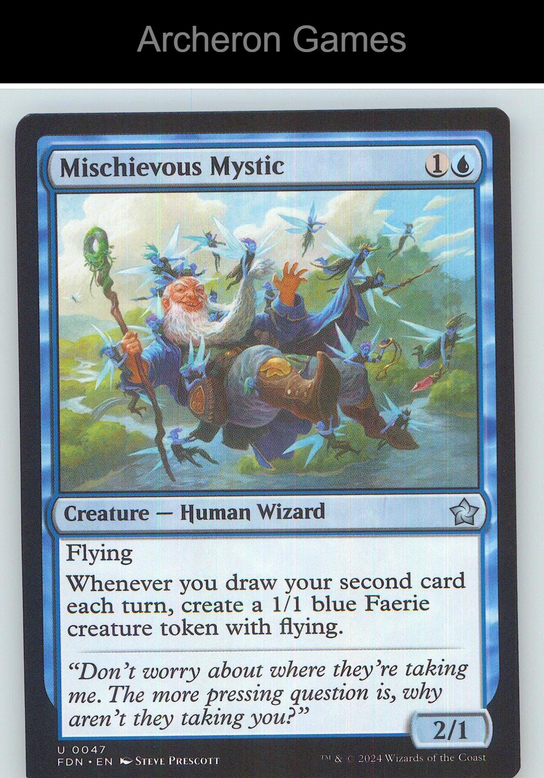 Mischievous Mystic FDN 47 UC MTG Card NM/EX+