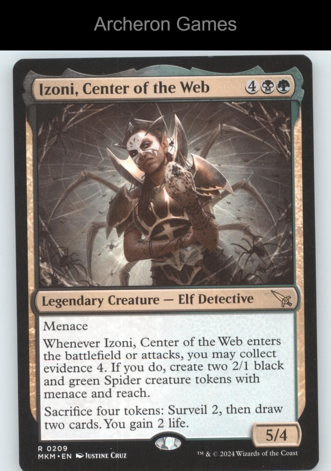 Izoni, Center of the Web 209 R MTG Card Promo Pack: Murders at Karlov Manor