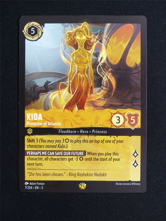 Kida Protector of Atlantis 7/204 - Lorcana Card #1ZR