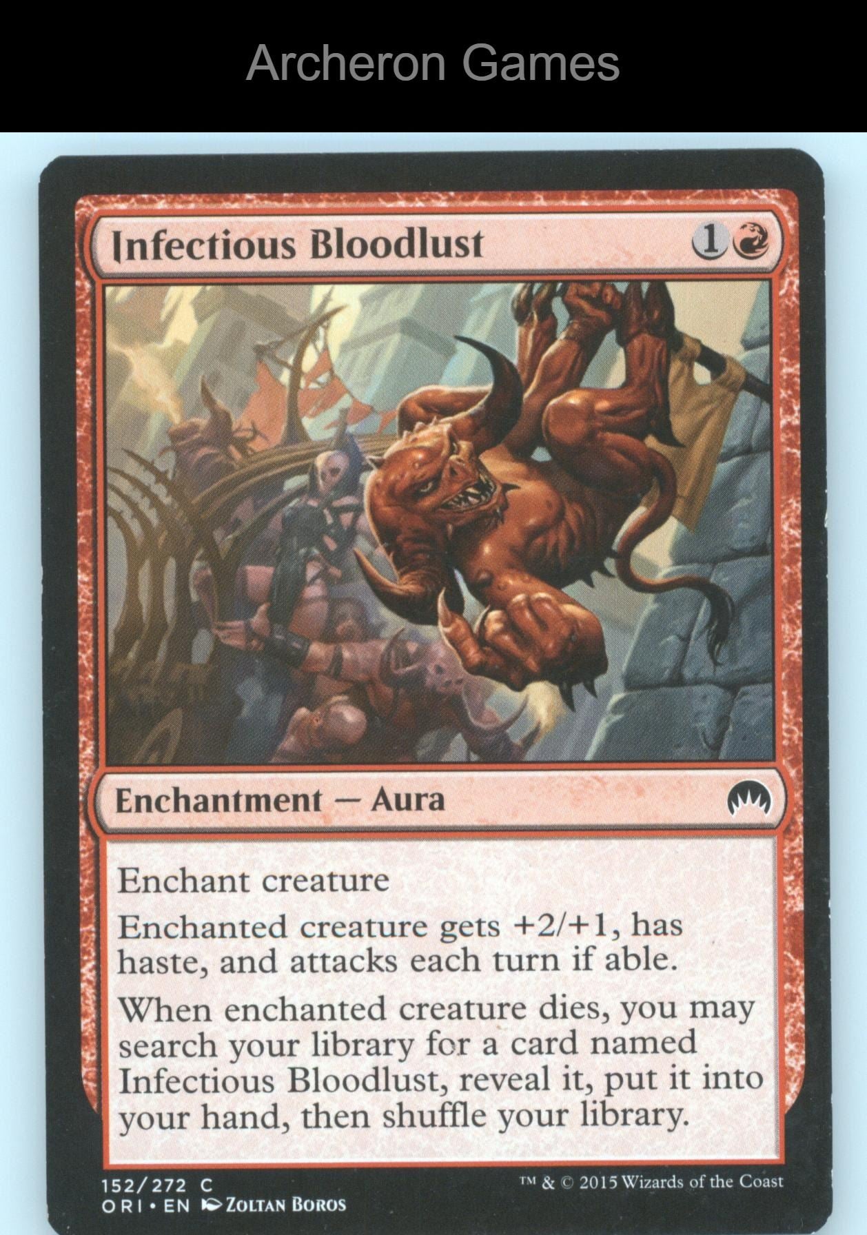 Infectious Bloodlust 152 C MTG Card Magic Origins