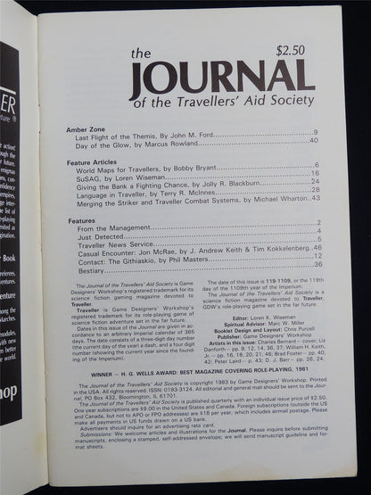 The Journal of the Travellers' Aid Society #16  - Roleplaying Booklet #2TJ